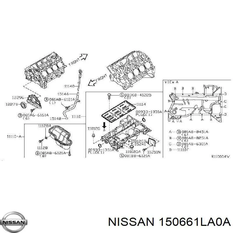 150661LA0A Nissan/Infiniti 