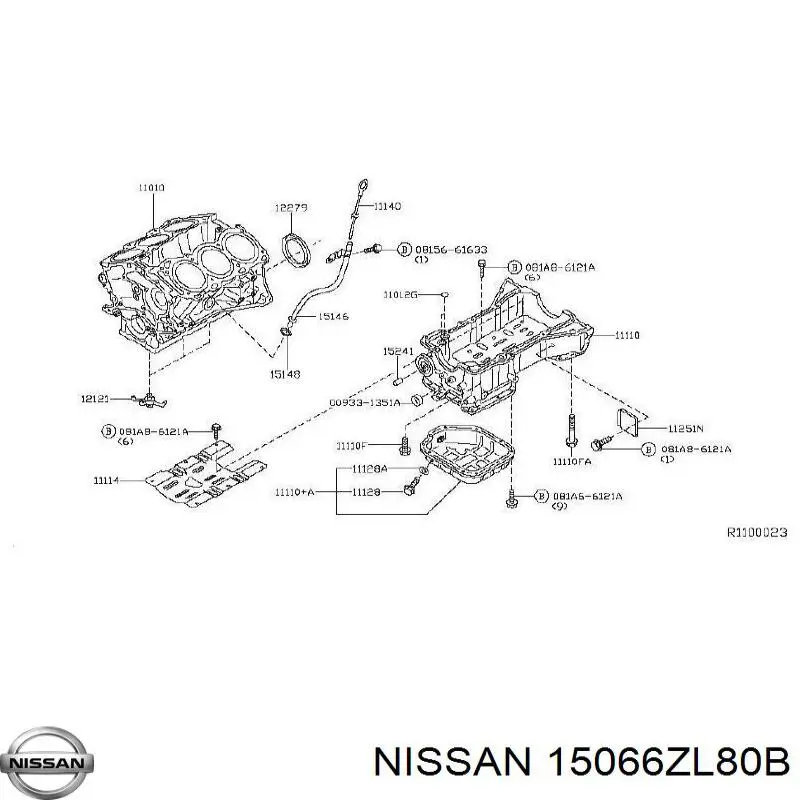 15066ZL80B Nissan/Infiniti Прокладка масляного насоса
