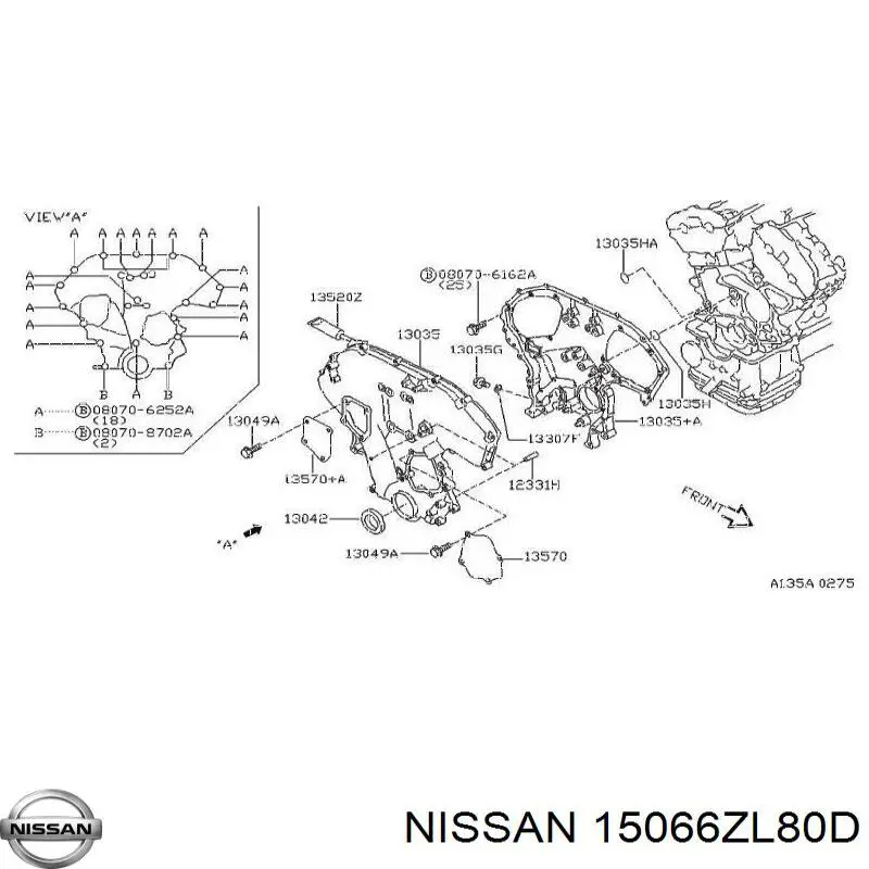  Nissan/Infiniti 15066ZL80D цена, от 3.32 USD