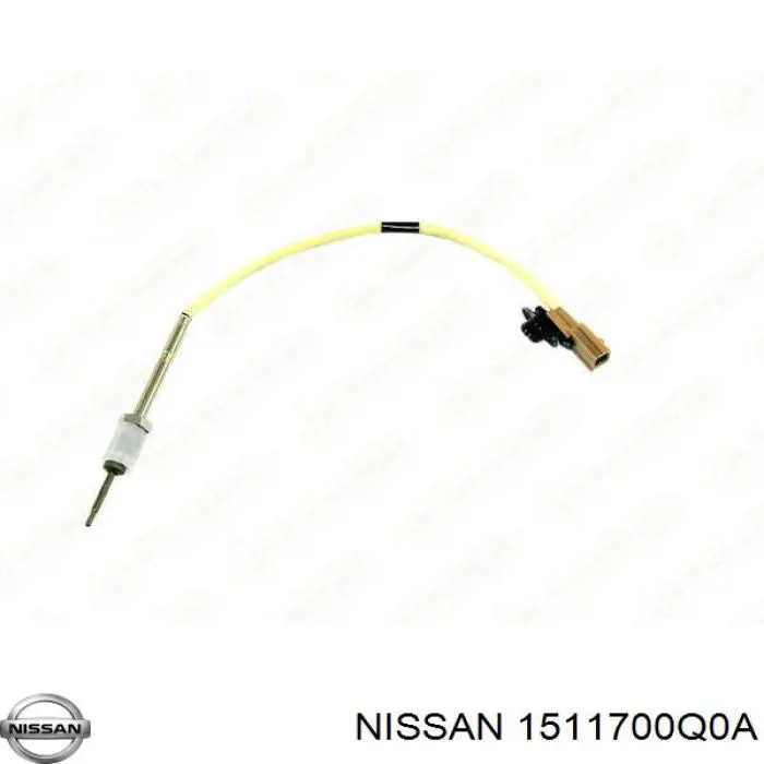 1511700Q0A Nissan sensor de temperatura dos gases de escape (ge, antes de turbina)