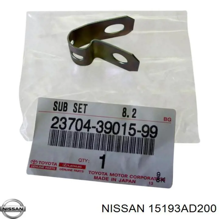 Прокладка шланга подачи масла к турбине на Nissan Navara NP300 