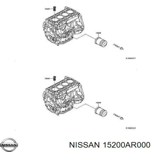 Фильтр масляный Nissan 15200AR000