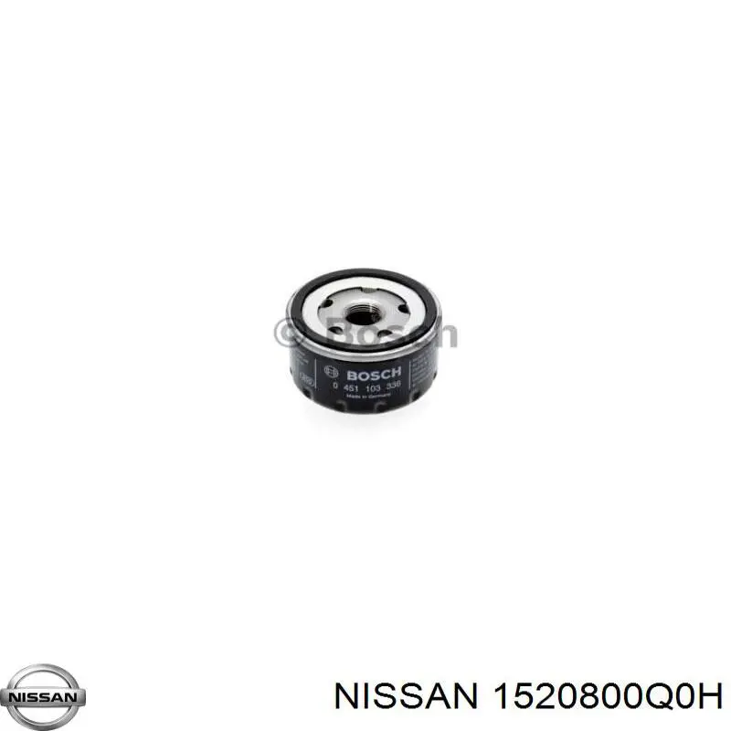 1520800Q0H Nissan масляный фильтр