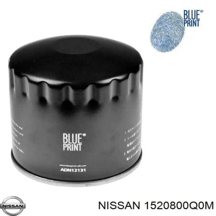 Купить 1520800Q0M Nissan/Infiniti Фильтр центробежный очистки масла