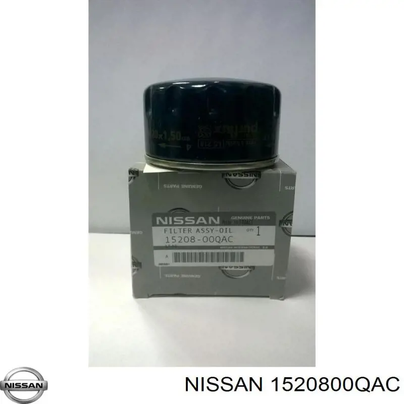 1520800QAC Nissan filtro de óleo