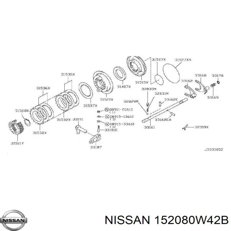  152080W42B Nissan