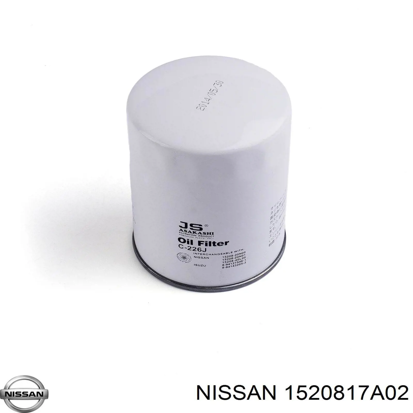 1520817A02 Nissan масляный фильтр