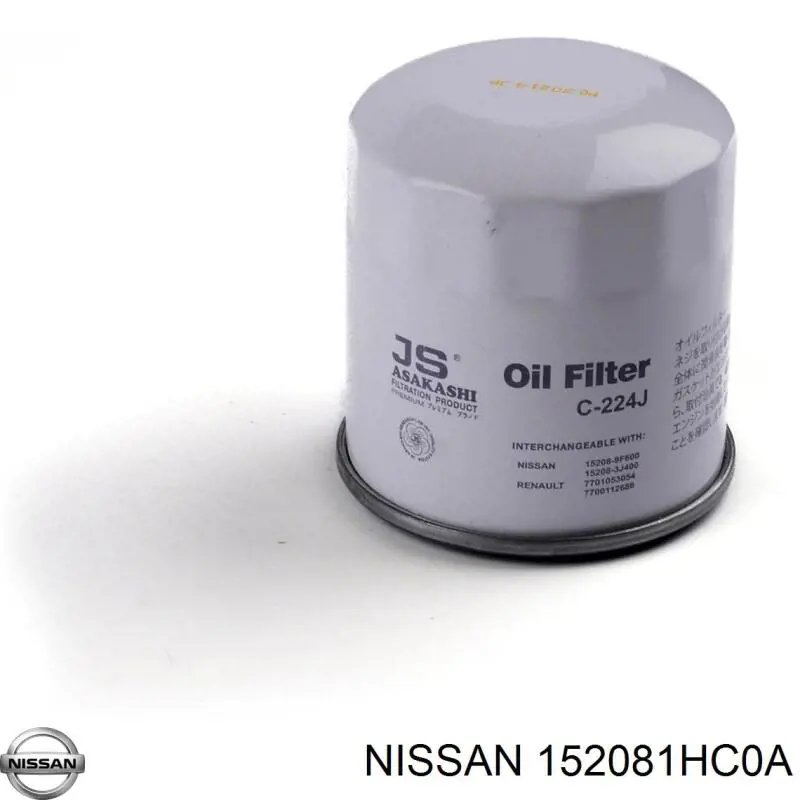 Filtro de óleo 152081HC0A Nissan/Infiniti