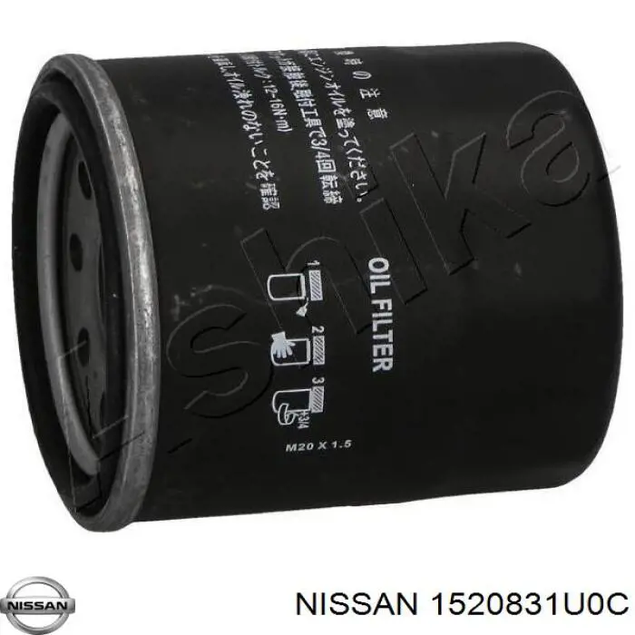Масляный фильтр 1520831U0C Nissan/Infiniti