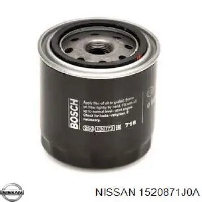1520871J0A Nissan масляный фильтр