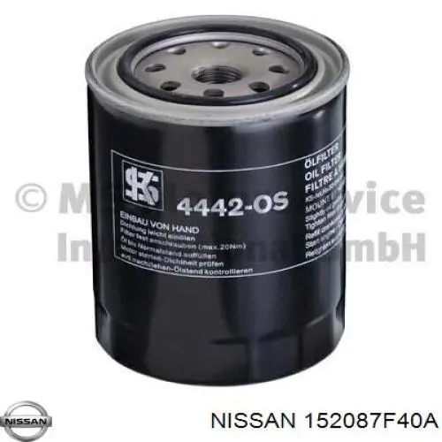 Filtro de aceite 152087F40A Nissan/Infiniti