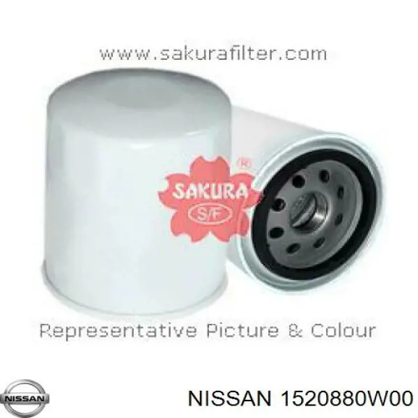 1520880W00 Nissan масляный фильтр
