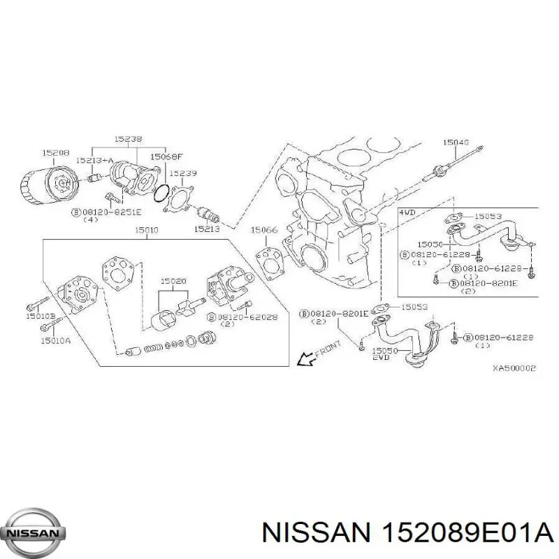 Масляный фильтр 152089E01A Nissan/Infiniti
