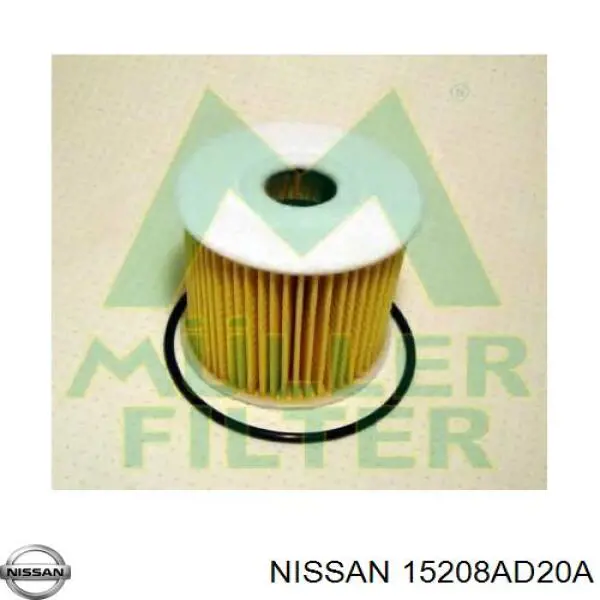 Масляный фильтр 15208AD20A Nissan/Infiniti