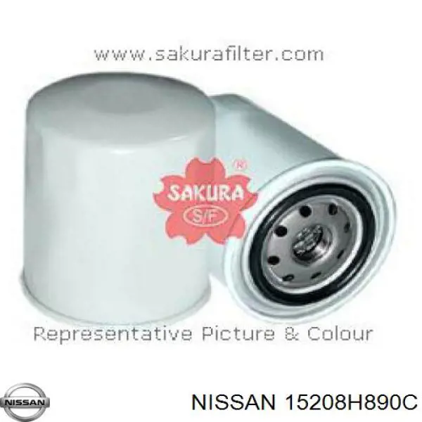 Filtro de aceite 15208H890C Nissan/Infiniti