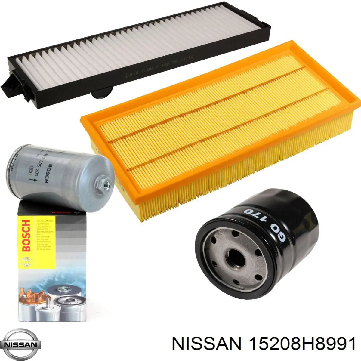 Filtro de óleo Nissan/Infiniti 15208H8991