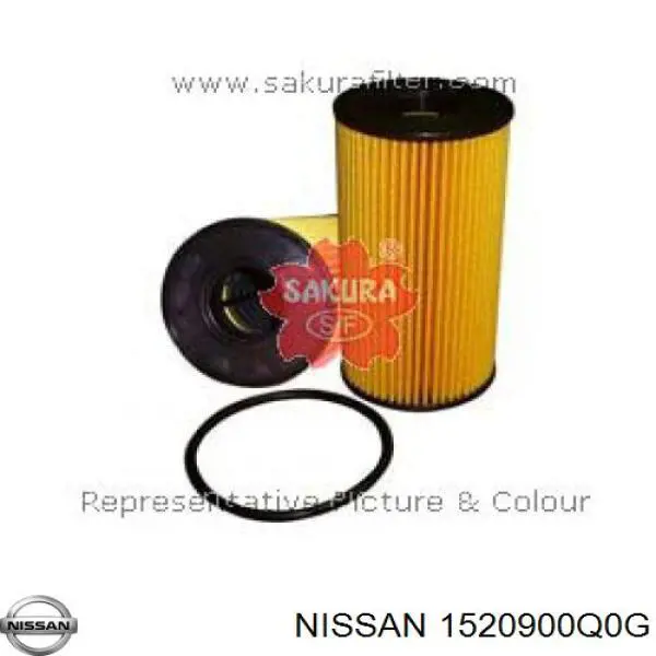 1520900Q0G Nissan/Infiniti Масляный фильтр двигателя