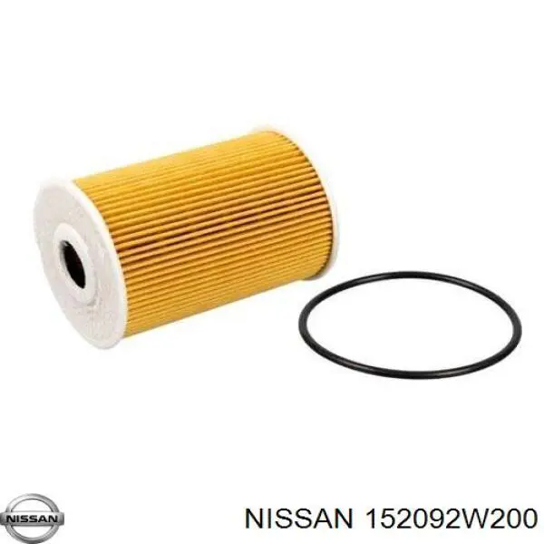 152092W200 Nissan filtro de óleo