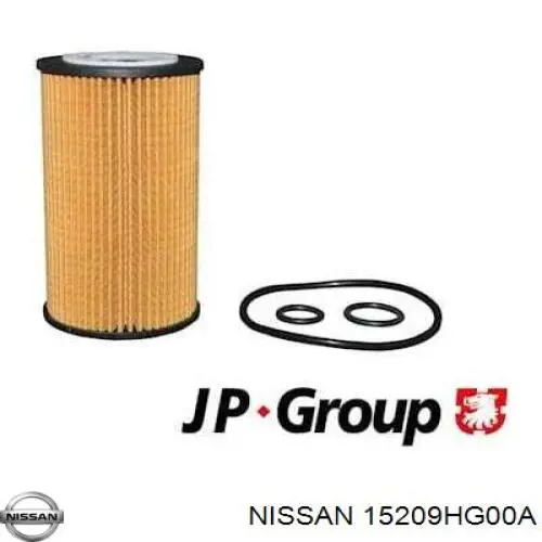 Compre 15209HG00A Nissan/Infiniti Filtro de óleo