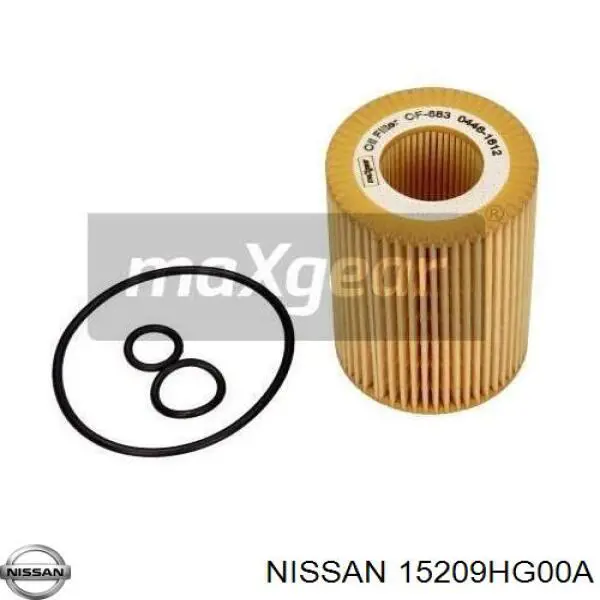 15209HG00A Nissan/Infiniti Filtro de óleo