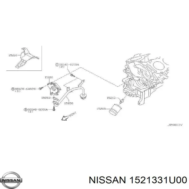 Купить 1521331U00 Nissan/Infiniti 