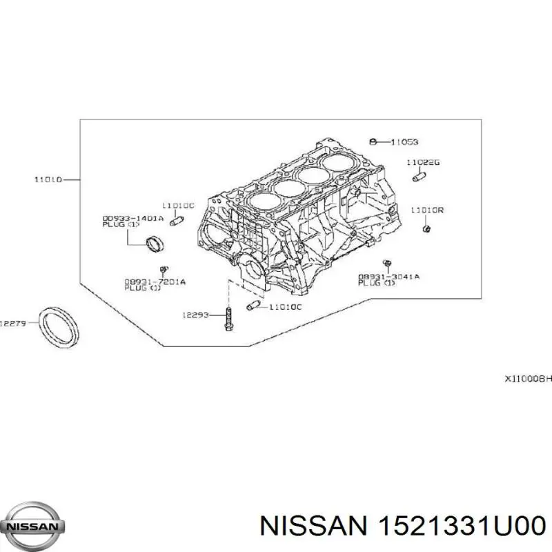  Nissan/Infiniti 1521331U00 цена, от 8.87 USD