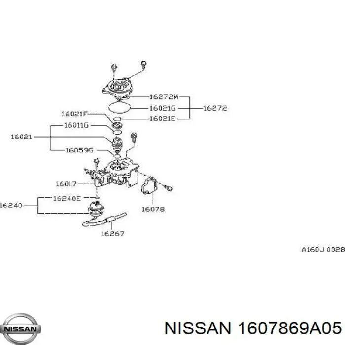  Nissan/Infiniti 1607869A05 цена, от 706.16 USD