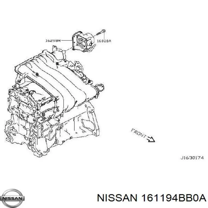  161194BB0A Nissan