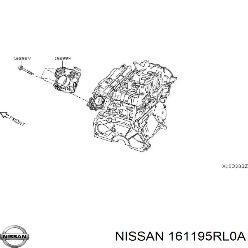 161195RL0A Nissan/Infiniti Дроссельная заслонка