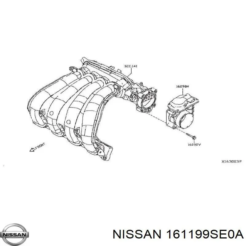 Дроссельная заслонка в сборе Nissan/Infiniti 161199SE0A цена, от 47.97 USD