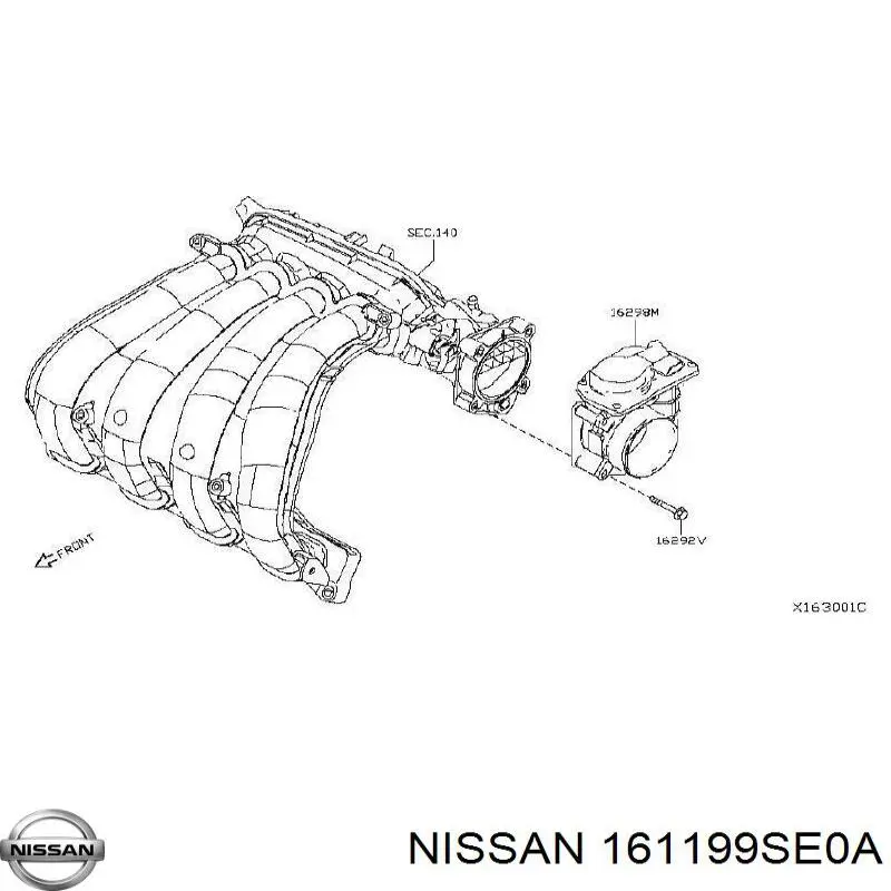 Купить 161199SE0A Nissan/Infiniti Блок дроссельной заслонки