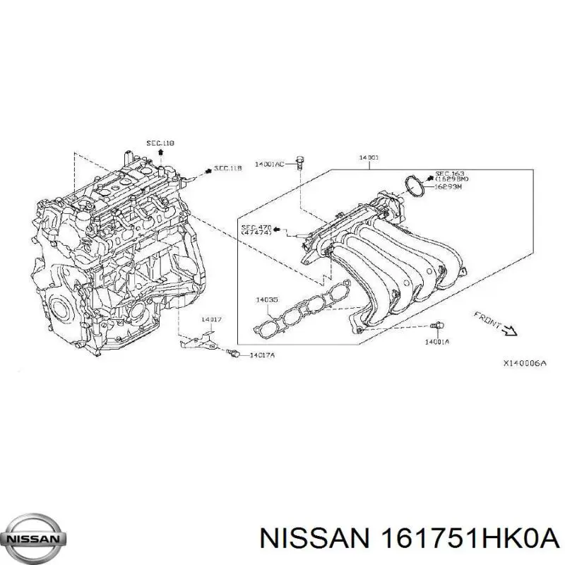  Nissan/Infiniti 161751HK0A цена, от 37.11 USD