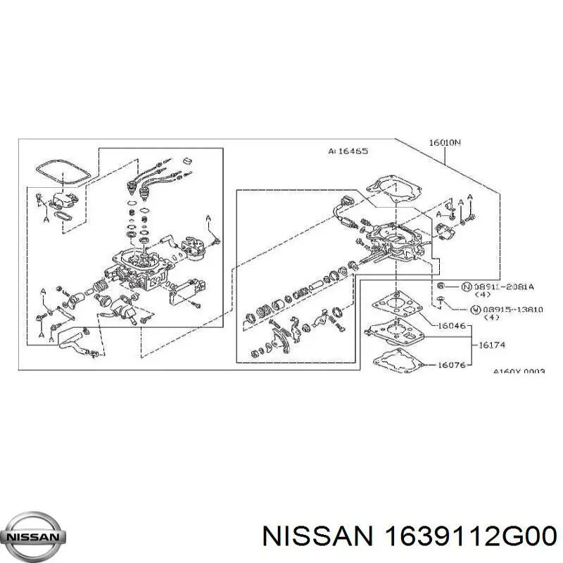  1639112G00 Nissan