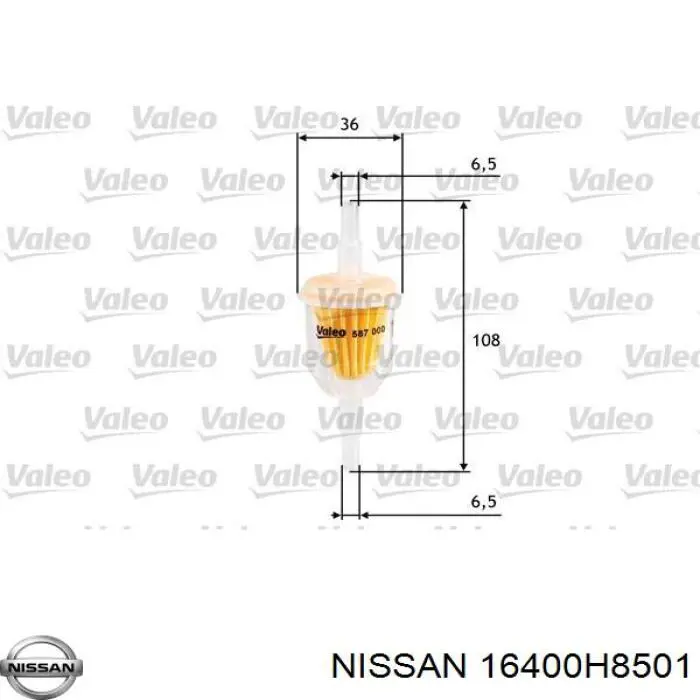 16400H8501 Nissan/Infiniti Фильтр топлива