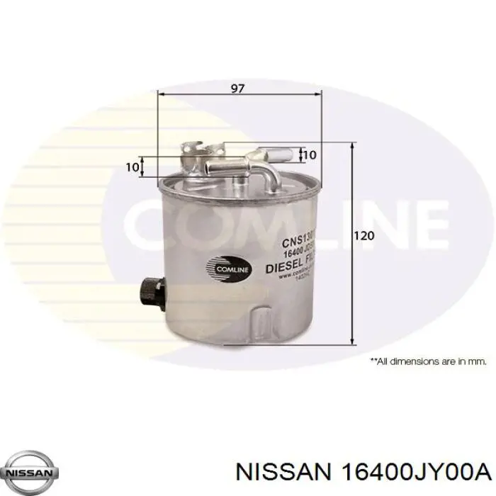 Купить 16400JY00A Nissan/Infiniti Фильтр-отстойник топлива грубой очистки