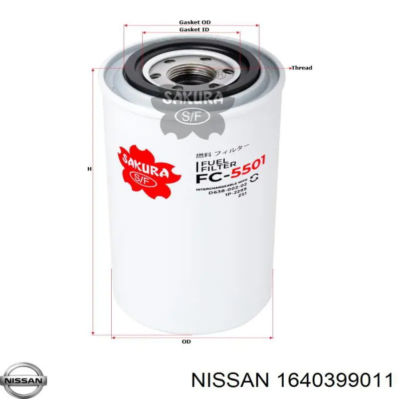 Фильтр топливный Donaldson P551313