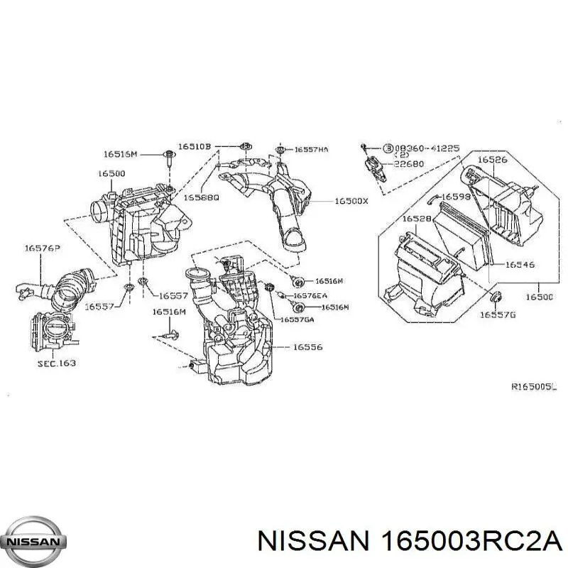  165003RC2A Nissan