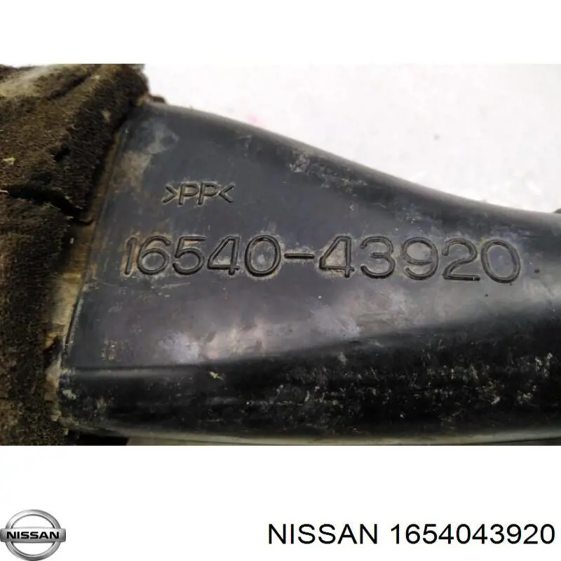 1657395F0A Nissan патрубок воздушный, выход воздушного фильтра