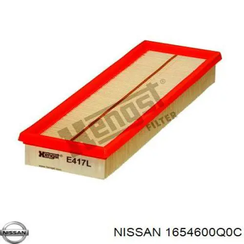 1654600Q0C Nissan воздушный фильтр