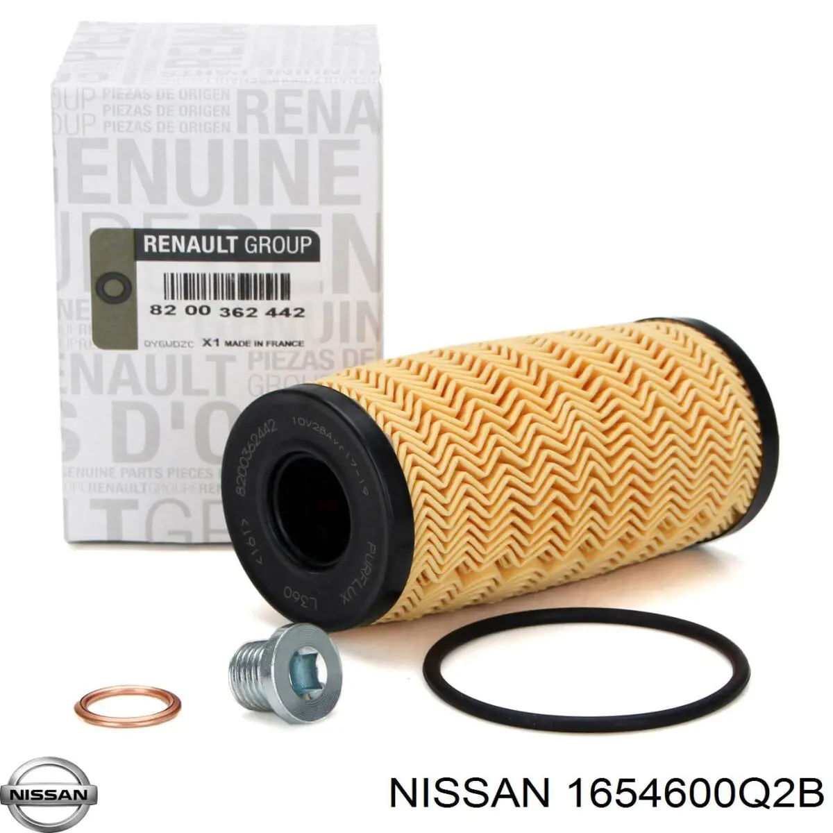 Купить 1654600Q2B Nissan/Infiniti Автомобильный фильтр воздуха