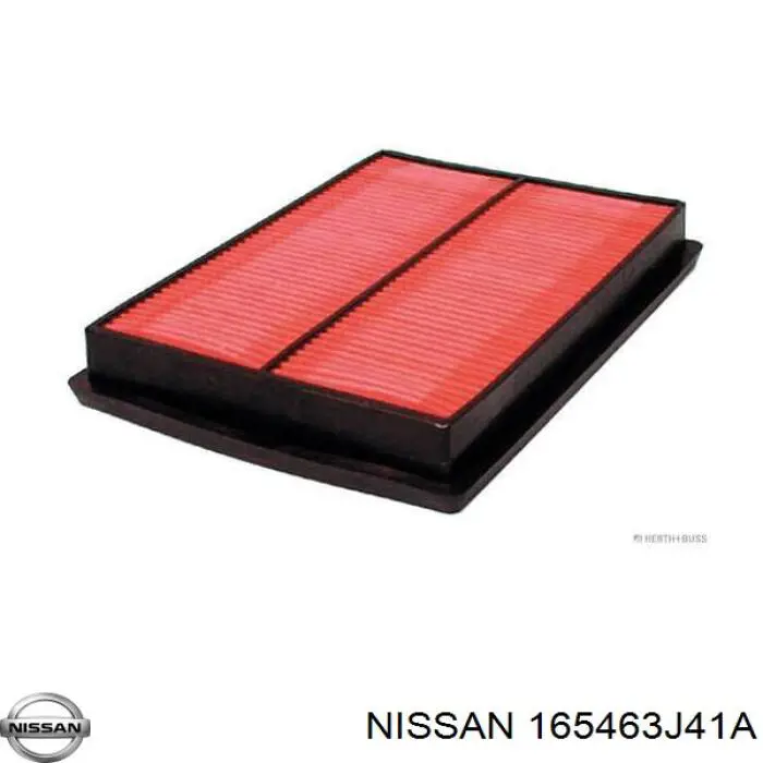 165463J41A Nissan filtro de ar