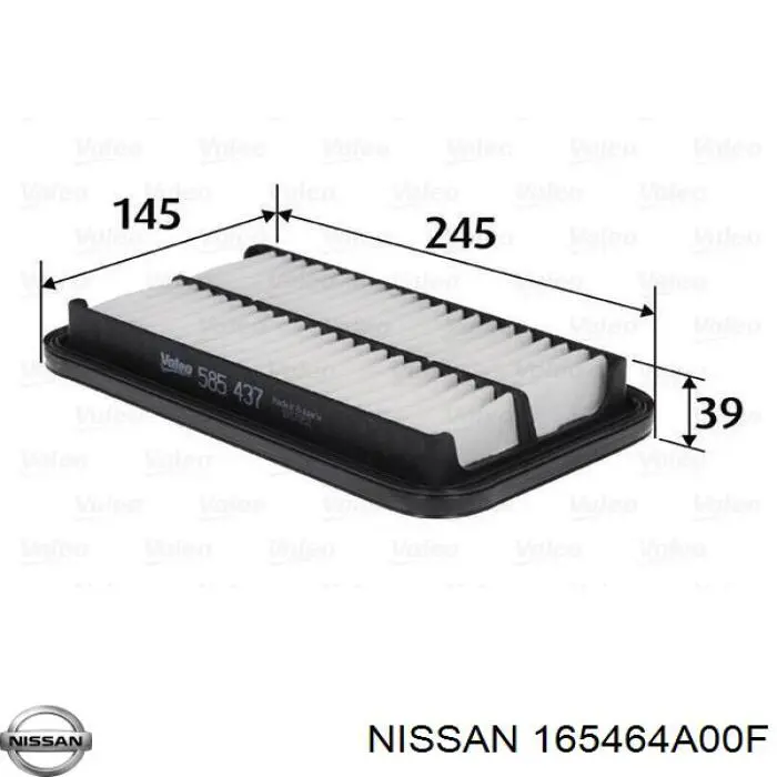 Элемент воздушного фильтра Nissan/Infiniti 165464A00F цена, от 4.56 USD