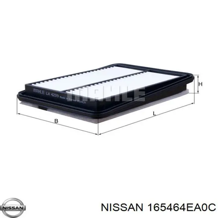Элемент воздушного фильтра Nissan/Infiniti 165464EA0C цена, от 5.62 USD