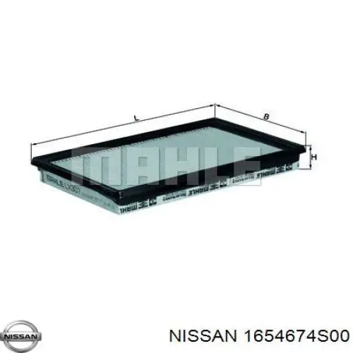 Купить 1654674S00 Nissan/Infiniti Автомобильный фильтр воздуха