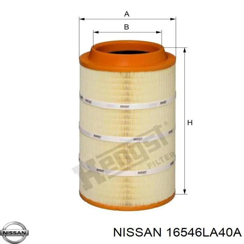 16546LA40A Nissan/Infiniti Воздушный фильтр двигателя