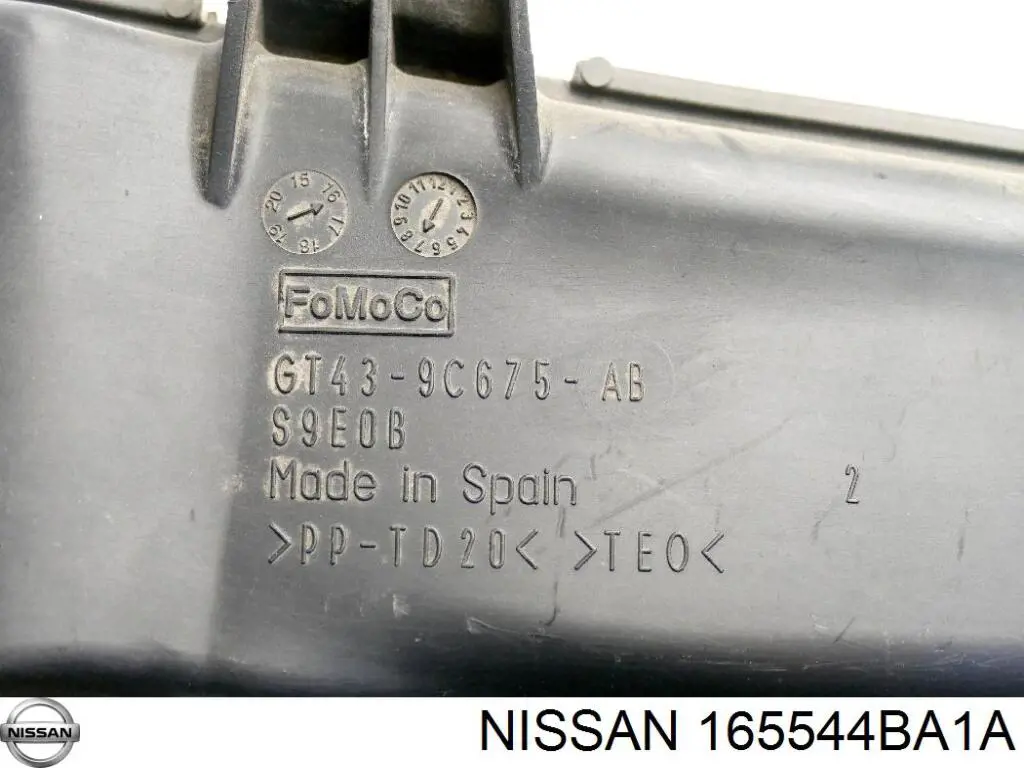 165544BA1A Nissan/Infiniti Воздухозаборник воздушного фильтра