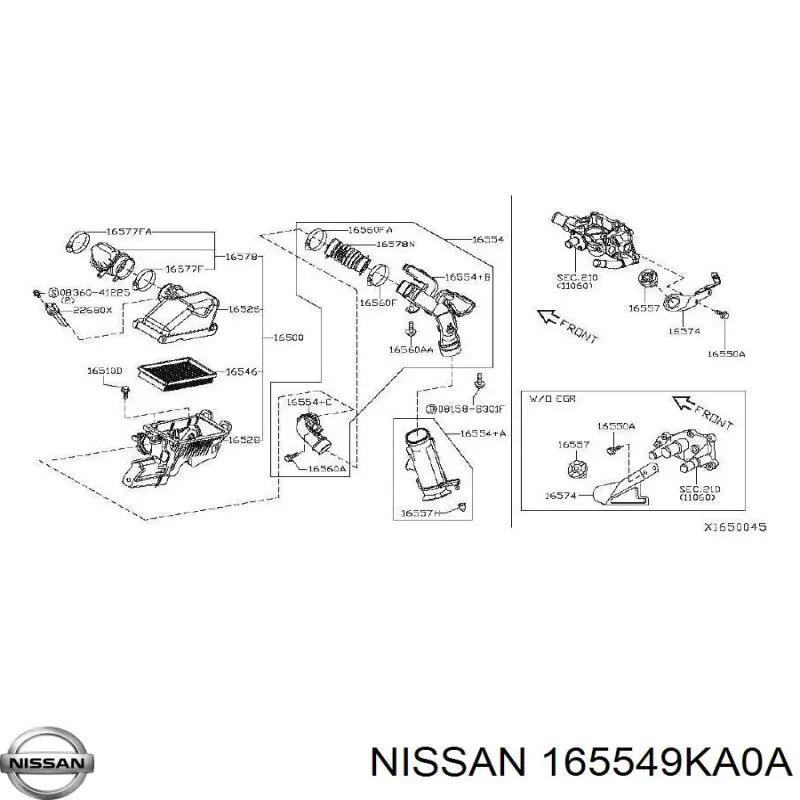 165549KA0A Nissan