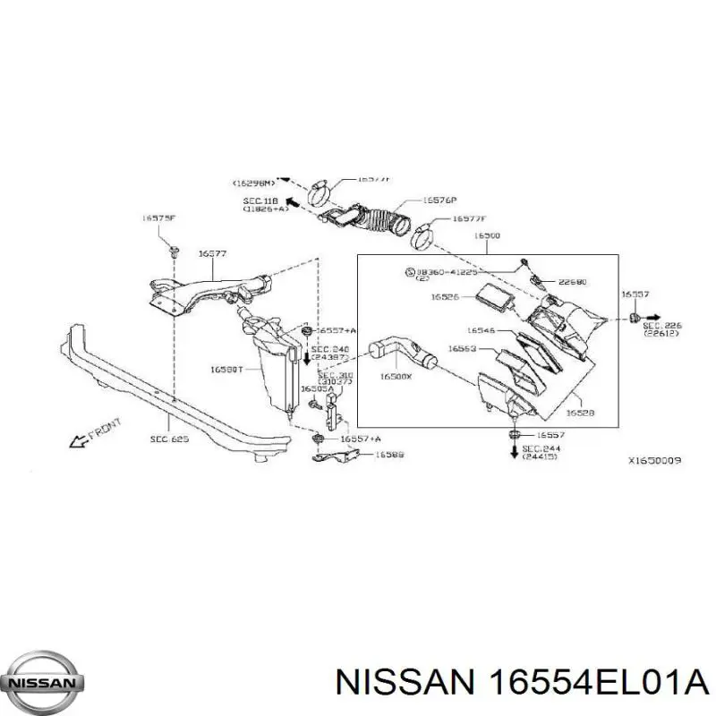 16554EL01A Nissan 