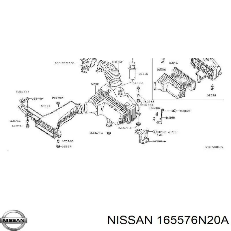  165576N20A Nissan