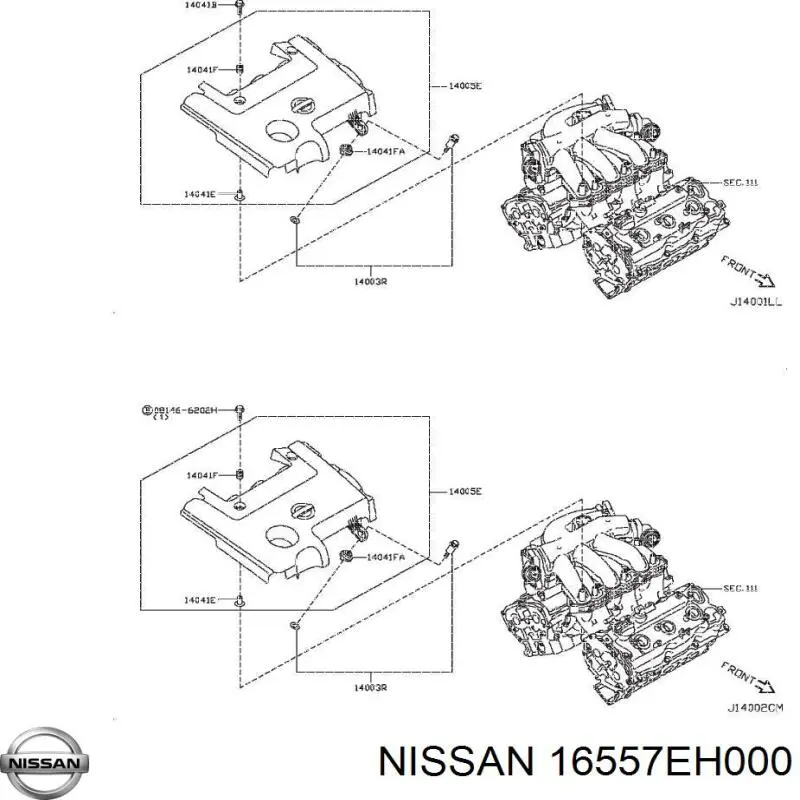  16557EH000 Nissan